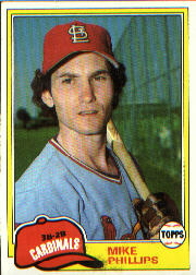 1981 Topps Baseball Cards      113     Mike Phillips